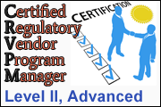 Certified Regulatory Vendor Program Manager - Level II, Advanced Course