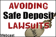 Avoiding Safe Deposit Lawsuits
