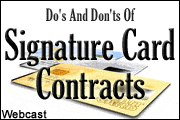 Signature Card Contracts Training
